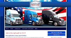 Desktop Screenshot of drive4taylortruck.com